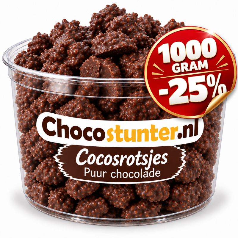Cocosrotsjes puur 1000gr *25% Korting